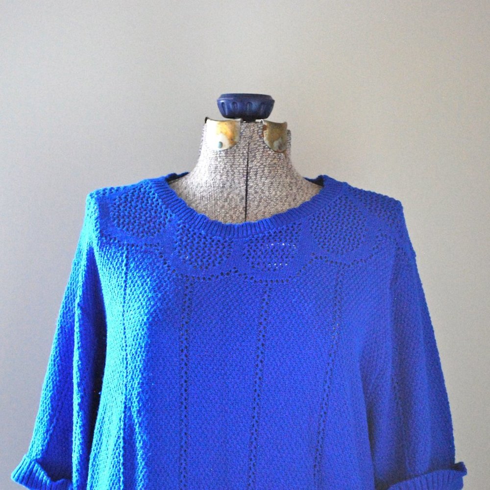 Oversized electric blue sweater (M/L)